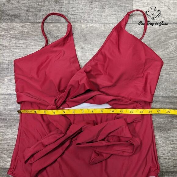 B2prity Tie Wrap Cutout One Piece Swimsuit Size XL - Picture 2 of 3